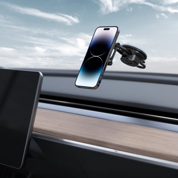 Spigen Mobilholder til bil OneTap 3 Dashboard Mount MagSafe Svart