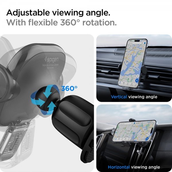 Spigen Mobilholder til bil OneTap Universal Air Vent UTS12 Svart