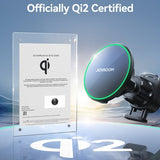 Joyroom Mobilholder til bil Qi2 15W Magnetic Wireless Car Charger Holder