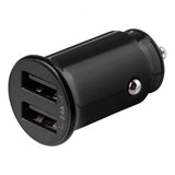 Deltaco Mobillader til bil 12W 2xUSB-A Svart