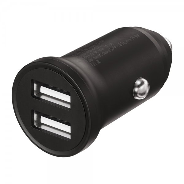 X2O Mobillader til bil 2x12W USB-A Svart