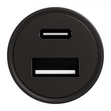 X2O Mobillader til bil 35W Double USB-C/USB-A GaN Svart