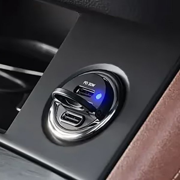 ALOGIC Mobillader til bil 30W Rapid Power Mini Car Charger 2xUSB-C