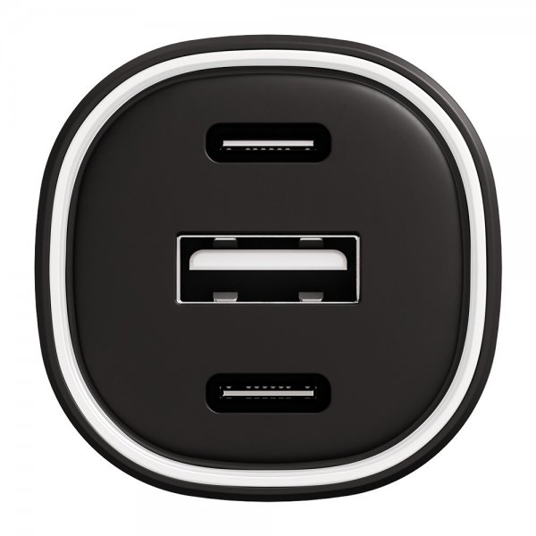 X2O Mobillader til bil 60W Triple USB-C/USB-A GaN Svart