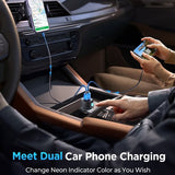 Joyroom Mobillader til bil CCN01 60W Car Charger with Light Button USB-A USB-C