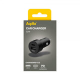 Aqiila Mobillader til bil Chargebird CC2 USB-C + USB-A 32W Svart