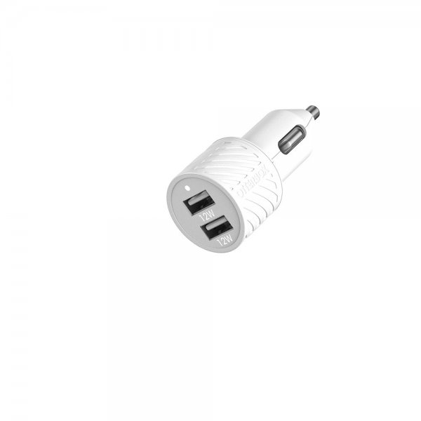 Otterbox Mobillader til bil Double Port USB-A 24W Hvit