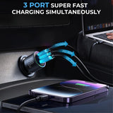 Joyroom Mobillader til bil JR-CCN07 3-port Car Charger 120W