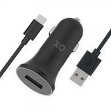 Xqisit Mobillader til bil med USB-C Kabel 1m 12W Svart