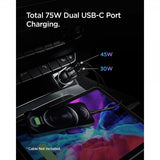 Spigen Mobillader til bil PowerArc ArcStation Dual Port 75W Svart