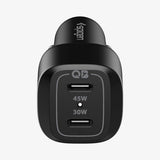 Spigen Mobillader til bil PowerArc ArcStation Dual Port 75W Svart