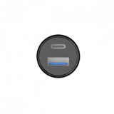 Gear Mobillader til bil USB-C PD 30W + USB-A QC18W Svart