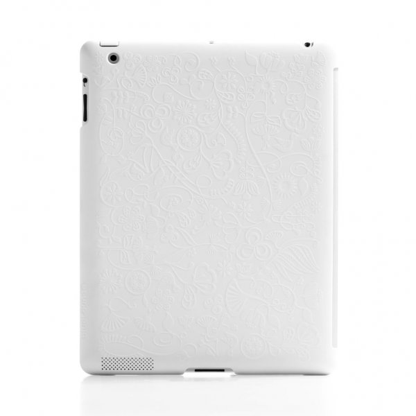 Bluelounge iPad 9.7 (gen 2/3/4) Deksel Blomstermønstret Hvit