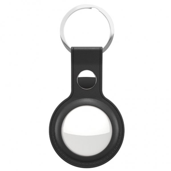 KeyBudz AirTag Holder Leather Black