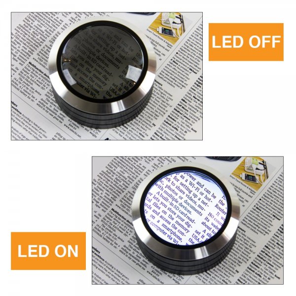 Satechi ReadMate - förstoringsglas med LED i aluminium