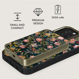 Burga Powerbank MagSafe 5000 mAh Bloomy Garden Gold