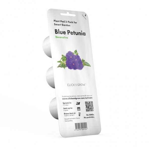 Click and Grow Smart Garden Fornyelse 3-pakning - Blå Petunia