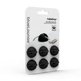 Bluelounge CableDrop Ledningsholder 6-Pakning Svart
