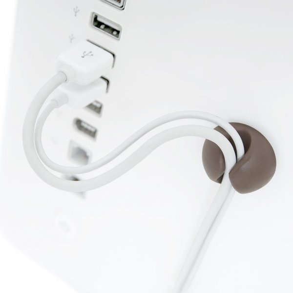 Bluelounge CableDrop Ledningsholder 6-Pakning Svart