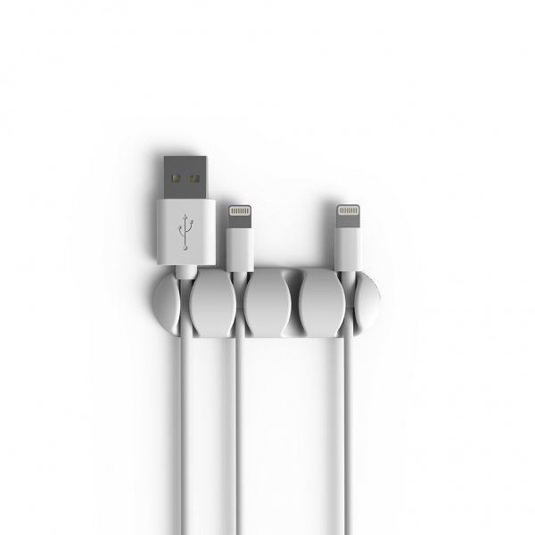 Bluelounge CableDrop Multi Kabelholder 2 stk Hvit