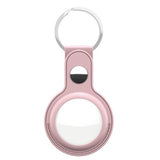 KeyBudz AirTag Holder Leather 2-pack Rosa