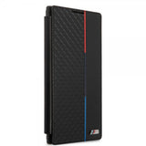 BMW Samsung Galaxy S22 Ultra Etui Triangle Pattern & Tricolor Stripe Svart
