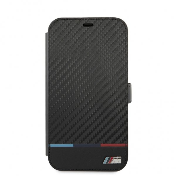 BMW iPhone 13 Pro Etui Tricolor Carbon Effect Svart