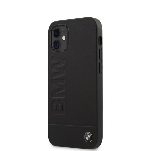 BMW iPhone 12 Mini Deksel Logo Gravert Svart