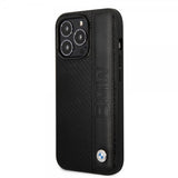 BMW iPhone 14 Pro Max Deksel Big Logo Stripe Svart