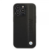 BMW iPhone 14 Pro Max Deksel Big Logo Stripe Svart