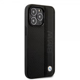 BMW iPhone 14 Pro Max Deksel Big Logo Stripe Svart