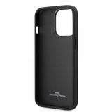 BMW iPhone 14 Pro Max Deksel Big Logo Stripe Svart
