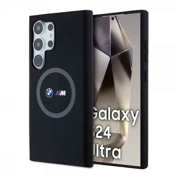 BMW Samsung Galaxy S24 Ultra Deksel Printed Logos MagSafe Svart