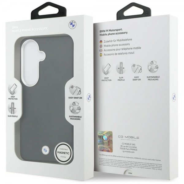 BMW Samsung Galaxy S26 Plus Deksel Metal Logo MagSafe Svart