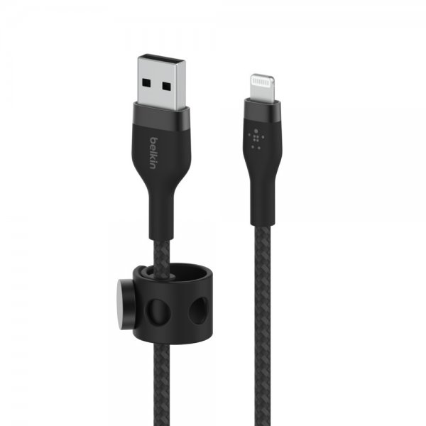 Belkin BOOST CHARGE USB-A to LTG_Braided Silicon 1m Black