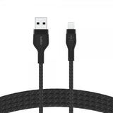 Belkin BOOST CHARGE USB-A to LTG_Braided Silicon 1m Black