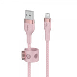 Belkin BOOST CHARGE USB-A to LTG_Braided Silicon 3m Pink