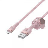 Belkin BOOST CHARGE USB-A to LTG_Braided Silicon 3m Pink
