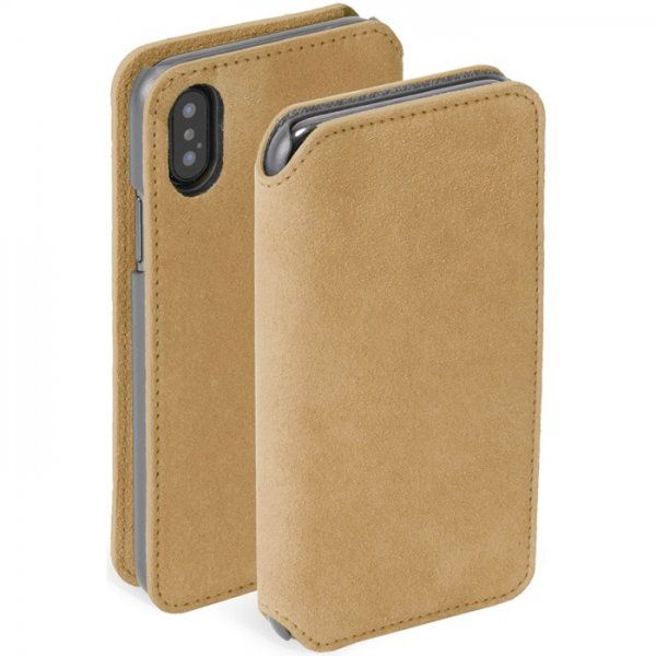 Krusell iPhone Xs Max Etui Broby Cognac