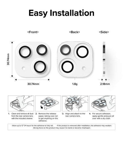 Ringke iPhone 15/iPhone 15 Plus Kamerabeskytter Camera Protector Glass 2-pakning