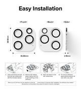 Ringke iPhone 15 Pro Kamerabeskytter Camera Protector Glass 2-pakning
