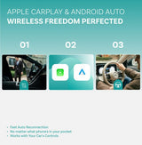 Ottocast Play2Video Ultra Trådløs CarPlay/Android Auto Adapter Alt-i-1