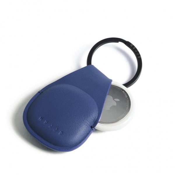 Mujjo Apple AirTag Holder Canopy Monaco Blue