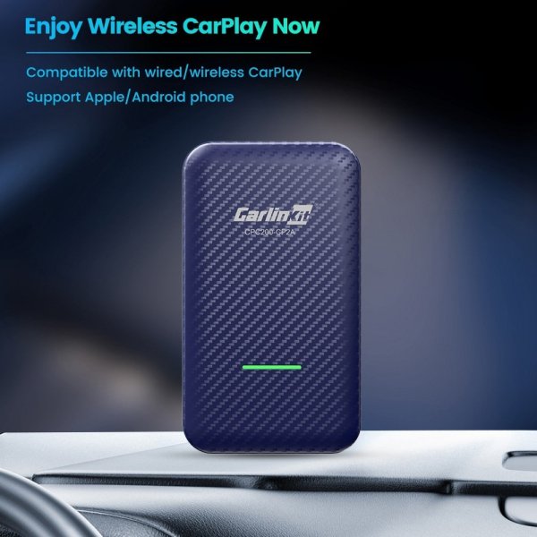 Carlinkit 4.0 Apple Carplay/Android Auto Trådløs Adapter