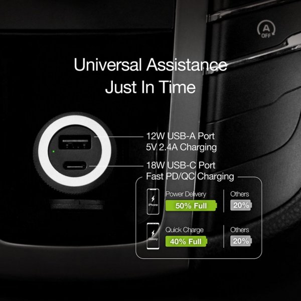 Just Mobile Highway Turbo Billader USB-C Til Lightning-kabel
