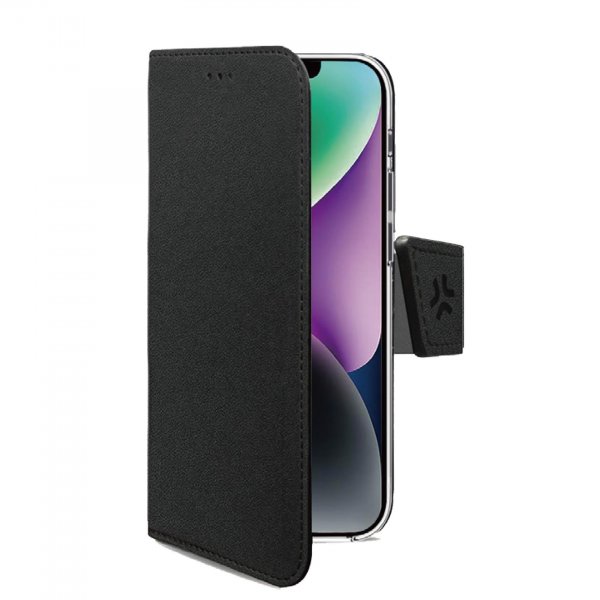 Celly iPhone 16e/17e Etui Wally Wallet Case Svart