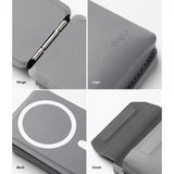 Ringke Kortholder Stand Pocket Magnetic MagSafe Light Gray