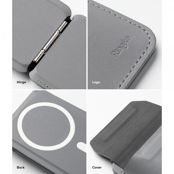 Ringke Kortholder Stand Wallet Magnetic MagSafe Light Gray