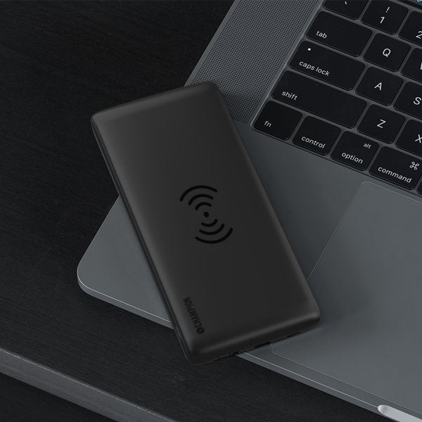 Champion Powerbank Trådløs Lading 10 000 mAh 12W Svart