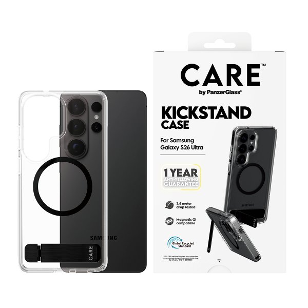 CARE by PanzerGlass Samsung Galaxy S26 Ultra Deksel Kickstand MagSafe Transparent